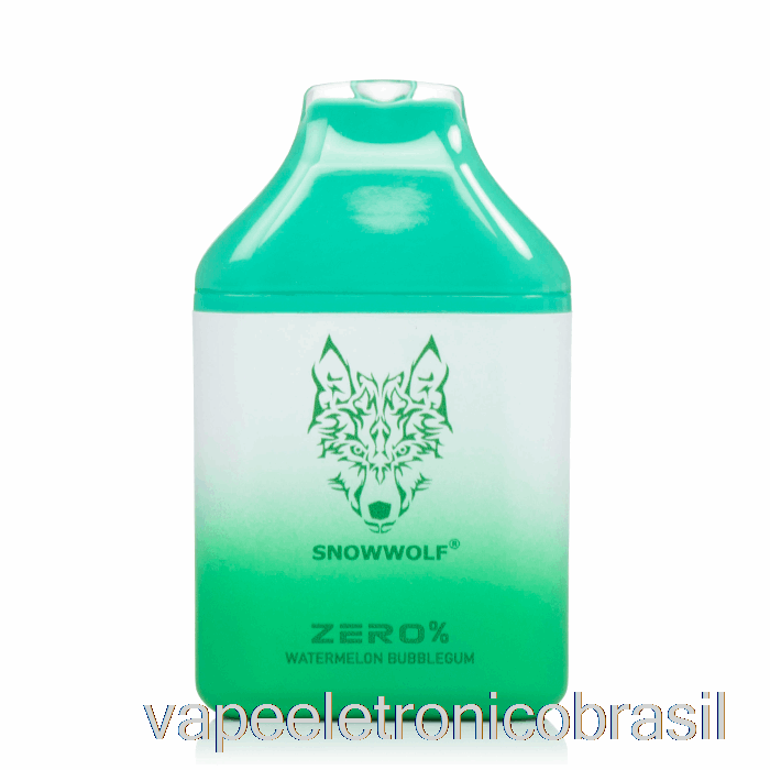 Vape Eletrônico Snowwolf Zero 5500 0% Chiclete De Melancia Descartável Sem Nicotina